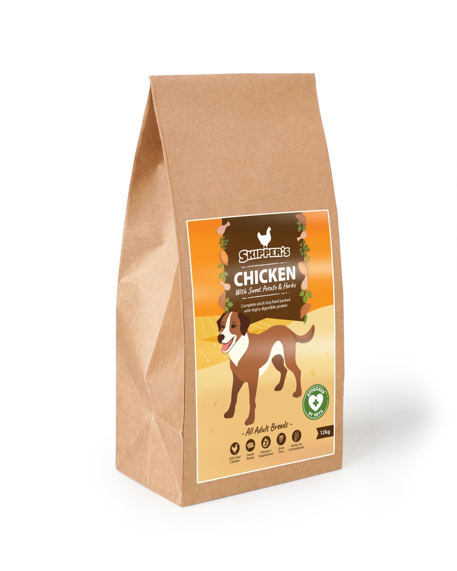 Chicken with Sweet Potato & Herbs Dog Food - Skipper's Pet Products