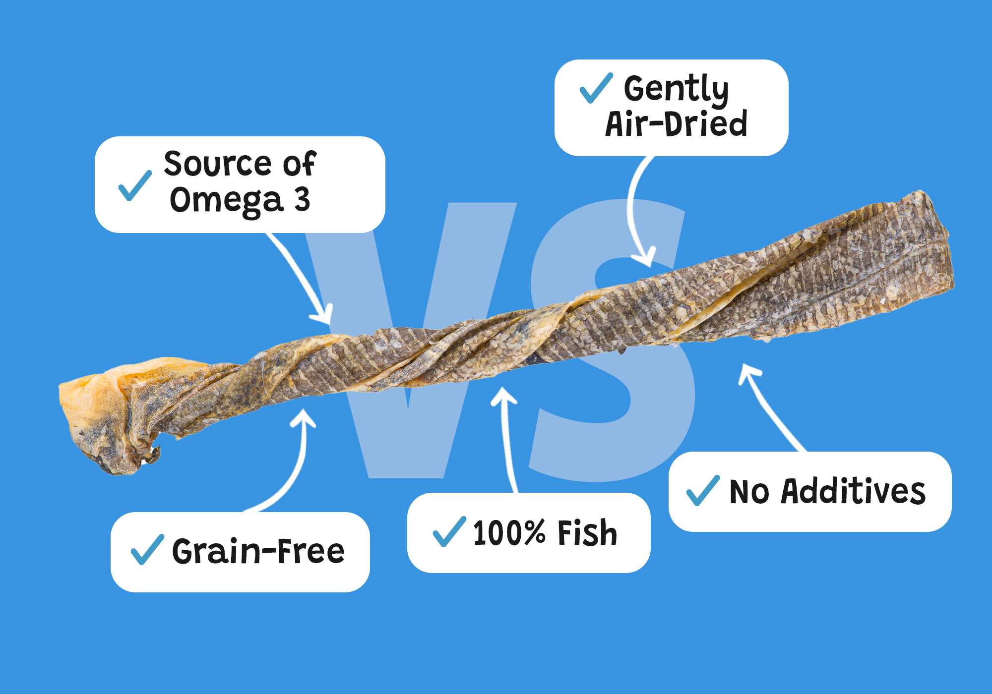 Skippers fish skin twist benefits