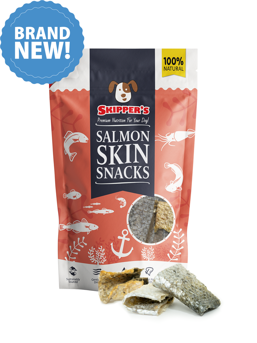 Salmon Skin Snacks Salmon Dog Treats Skipper's Pet Products
