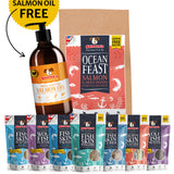 Essential Bundle | Ocean Feast Grain Free Dog Food + Dental Treats + FREE 1L Salmon Oil