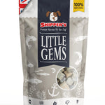 Skipper's Little Gems dog treat package on a white background