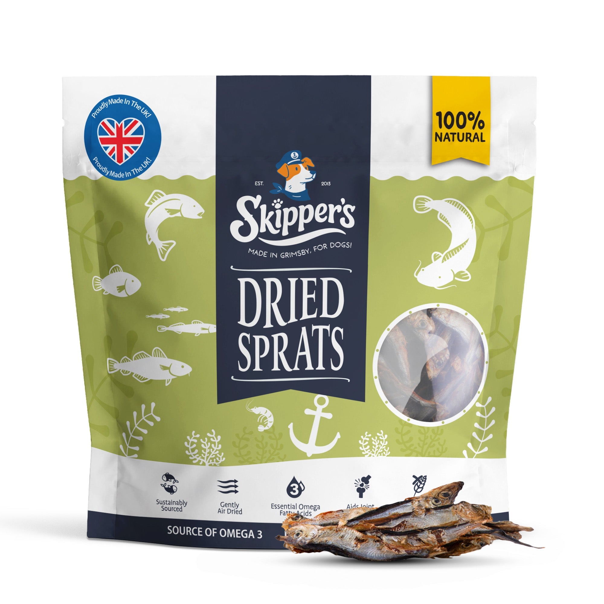 Dried Sprats - Skipper's Pet Products