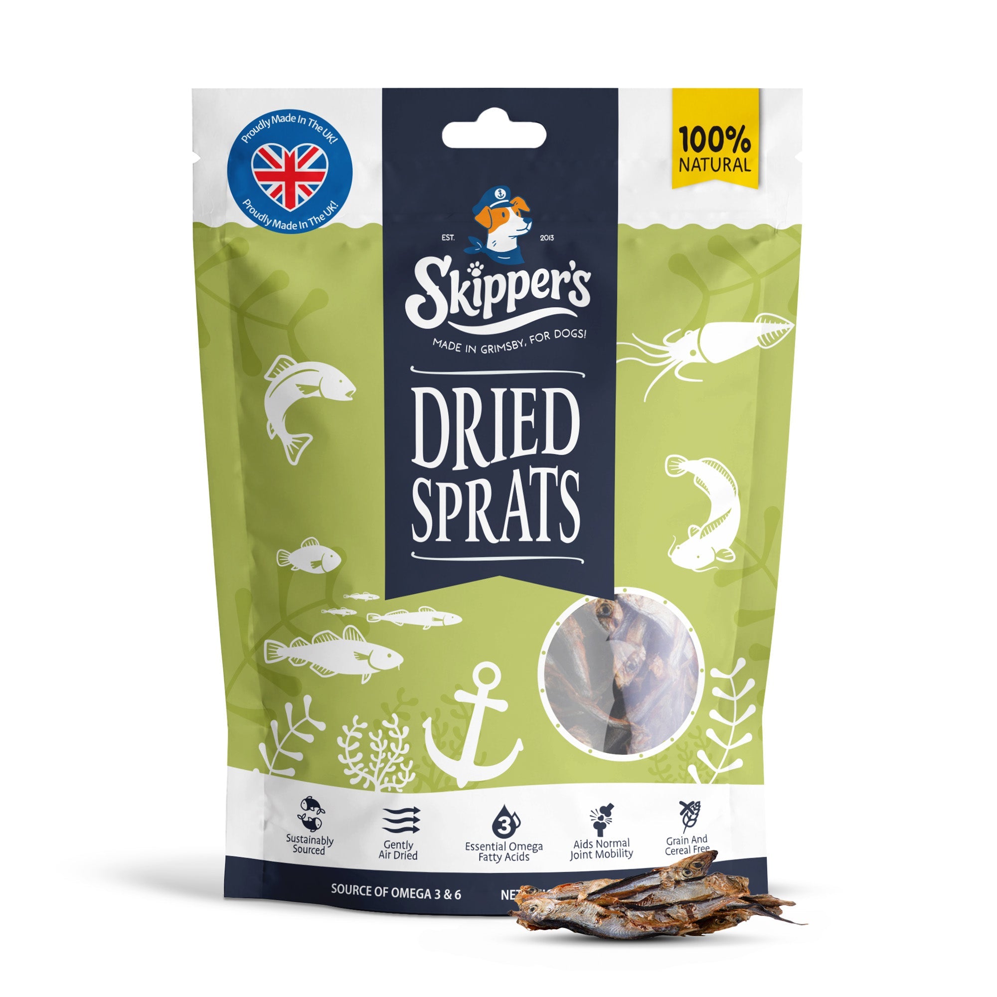 Dried Sprats - Skipper's Pet Products
