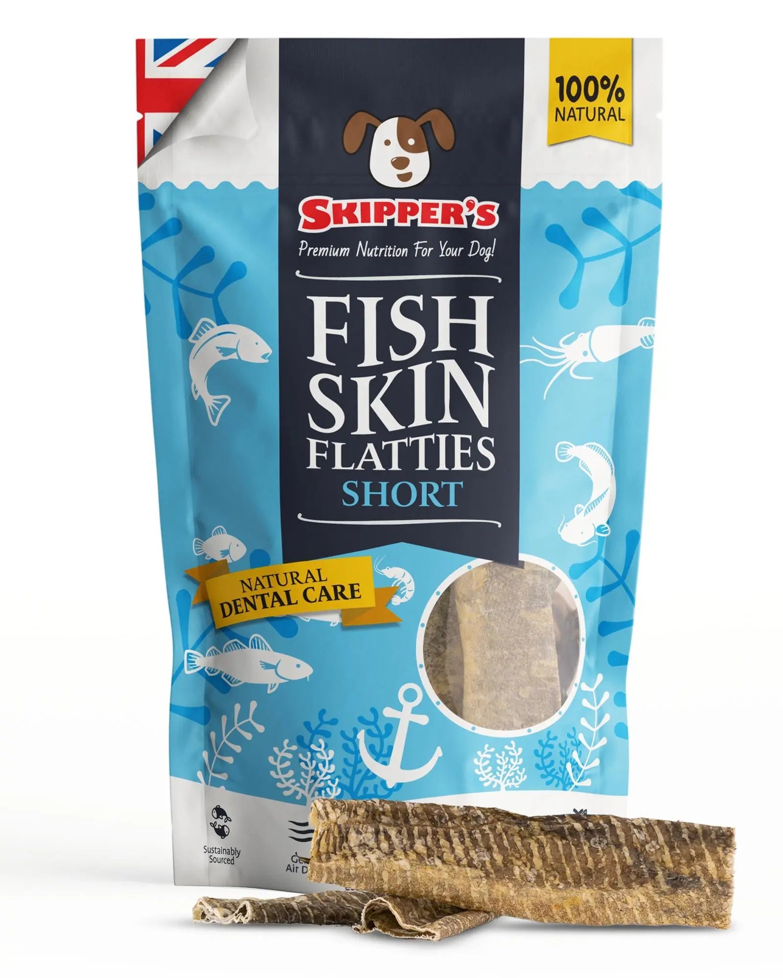Fish Skin Flatties - Skipper's Pet Products