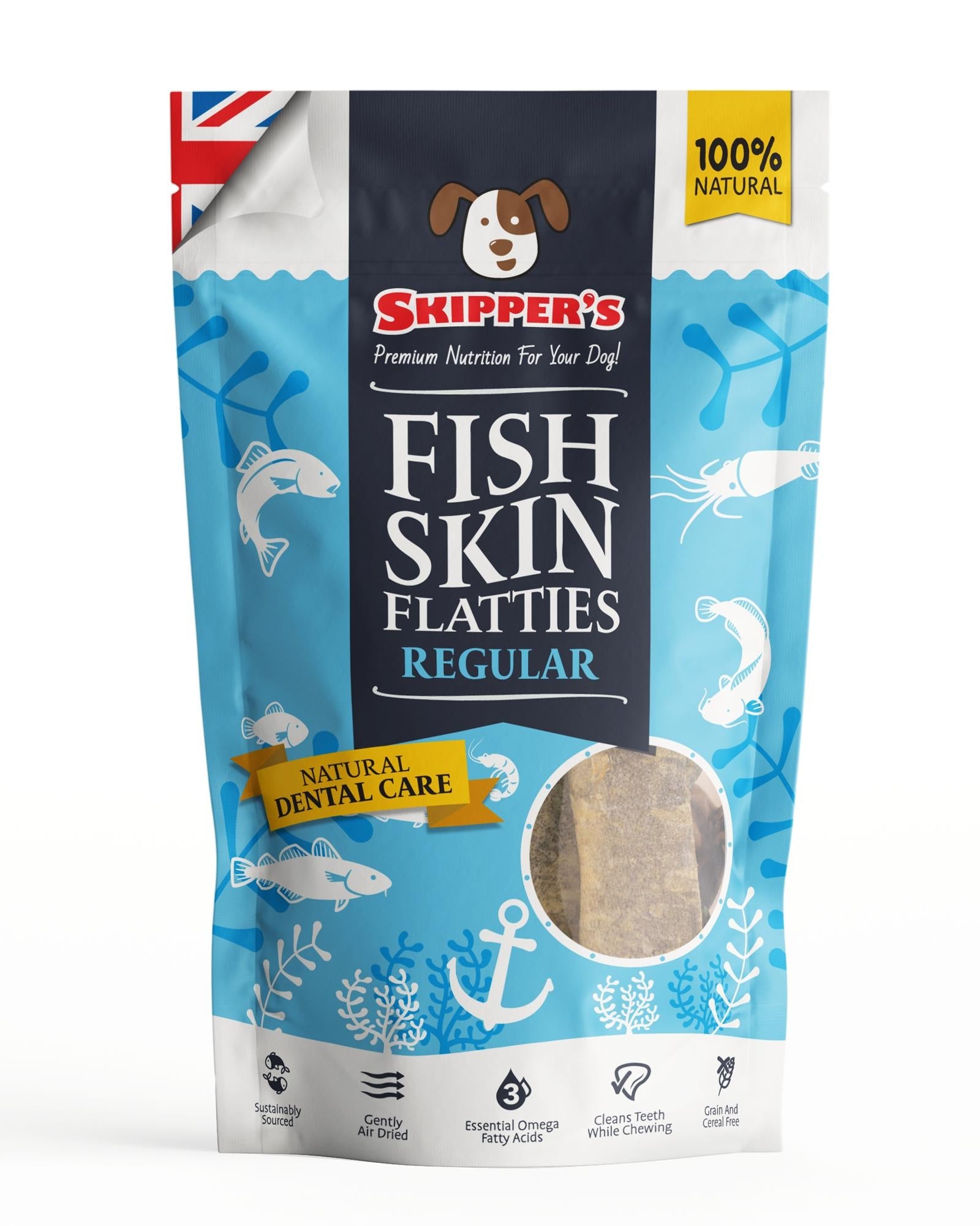 Fish Skin Flatties - Skipper's Pet Products