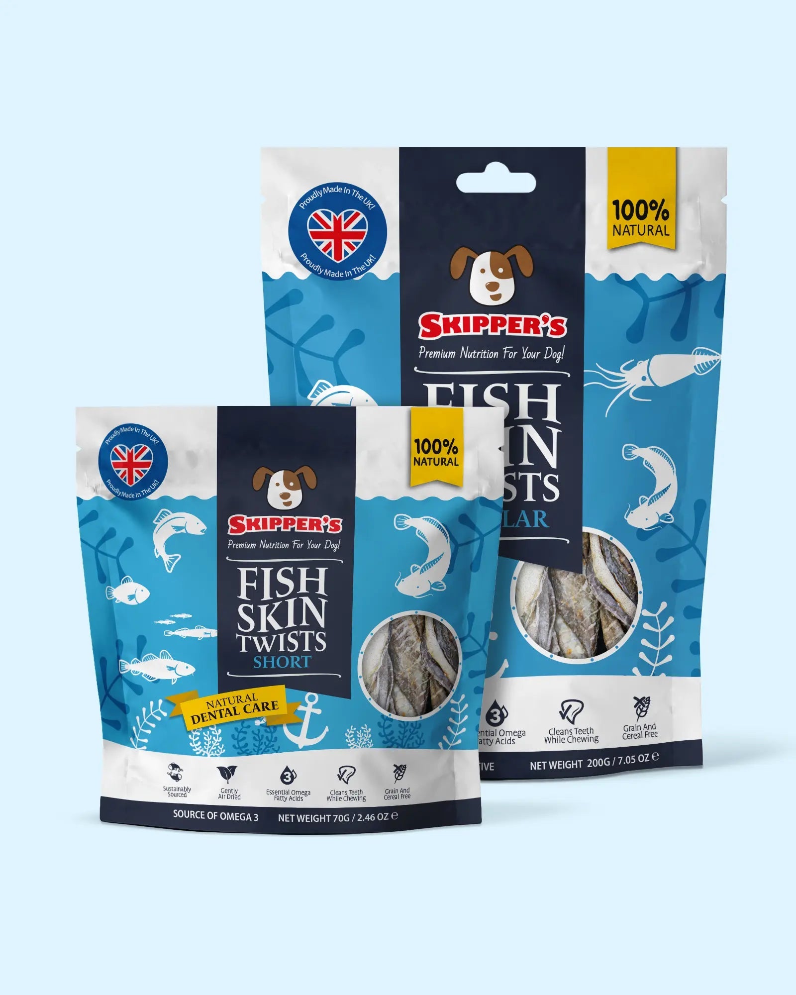 Fish Skin Twists - Skipper's Pet Products