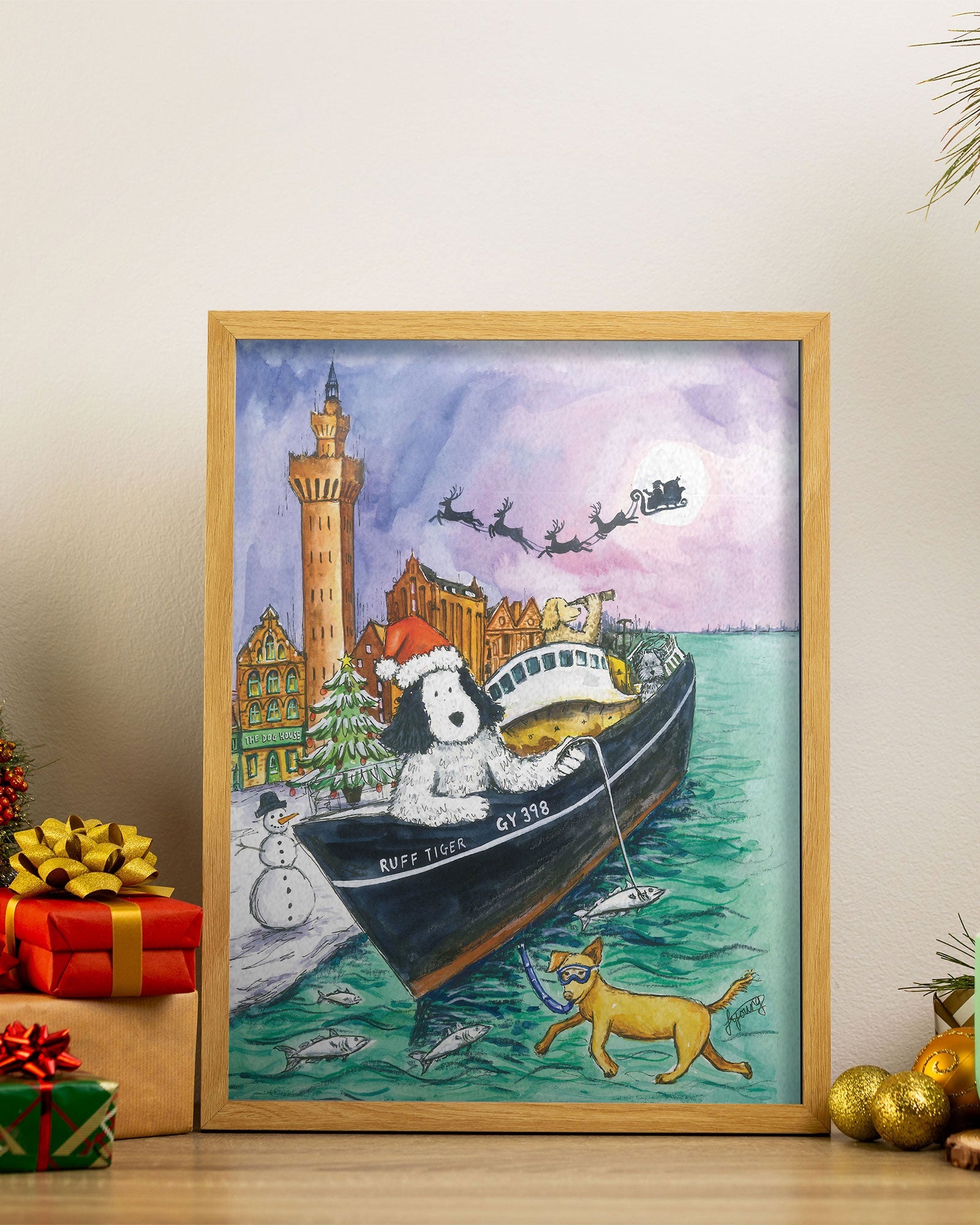 Grimsby - Inspired Christmas Print - Skipper's Pet Products