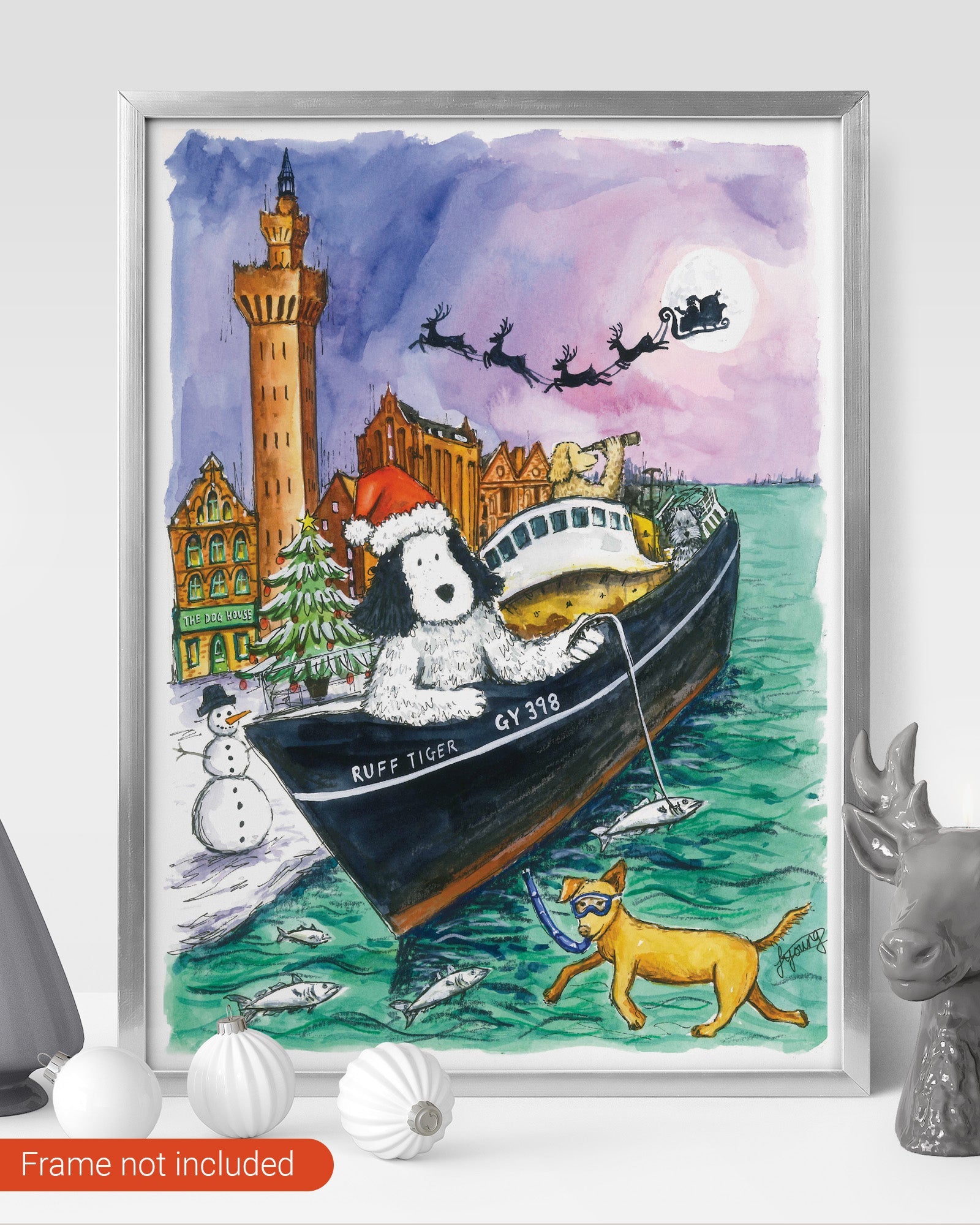 Grimsby - Inspired Christmas Print - Skipper's Pet Products