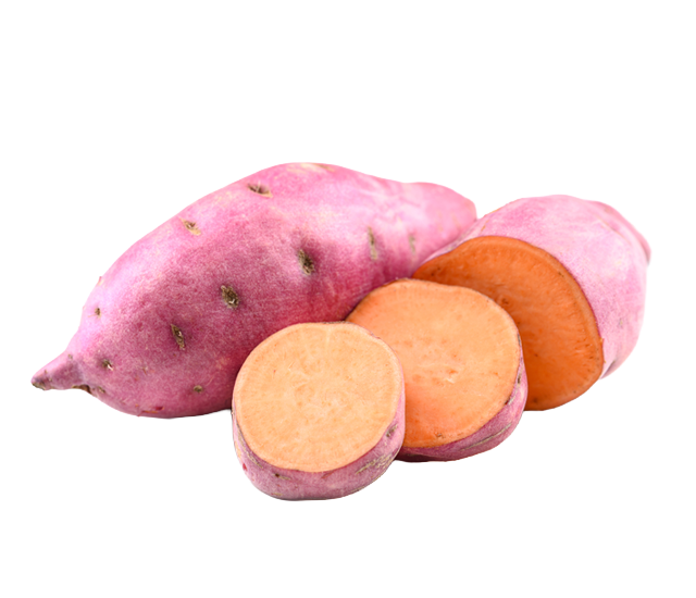 Sweet potato, an ingredient in Skipper's dog food