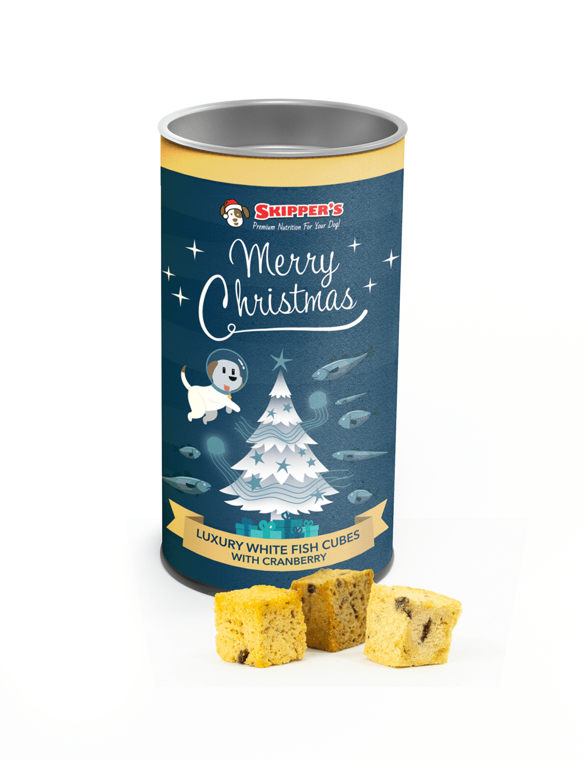 Luxury Whitefish & Cranberry Cubes - Skipper's Pet Products