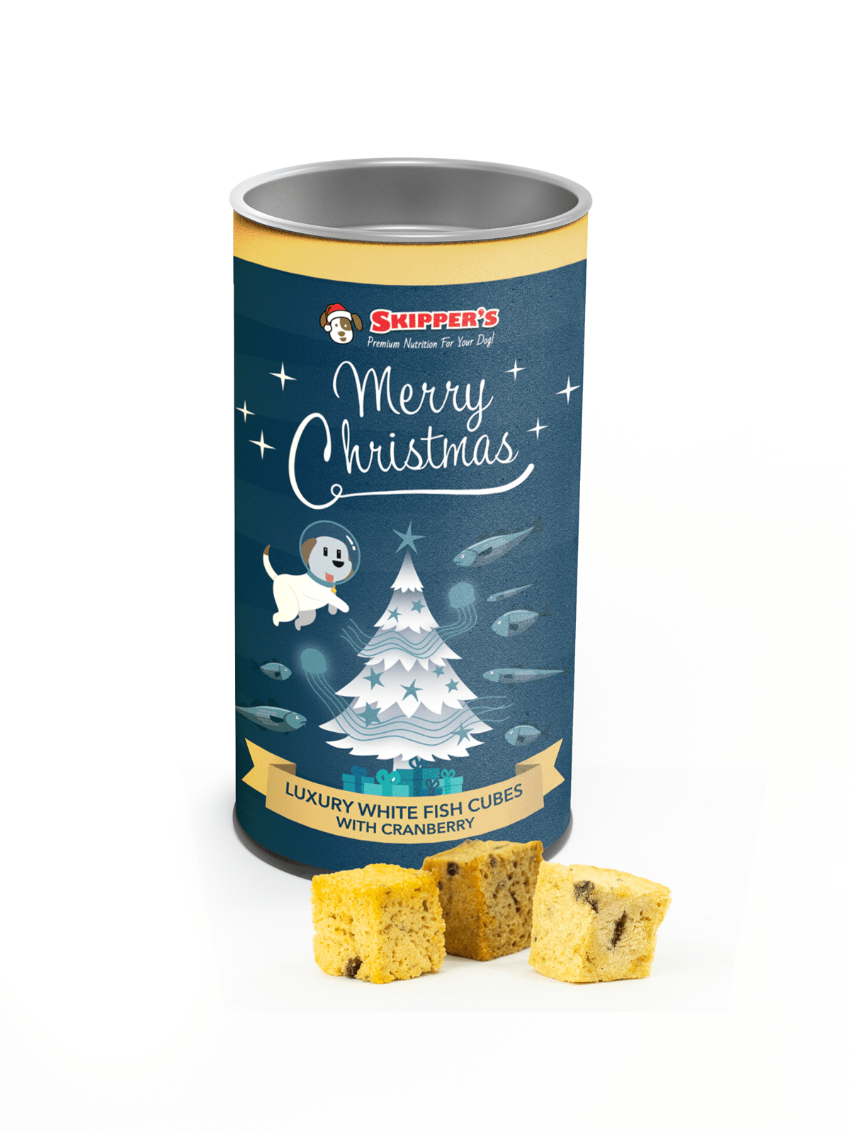 Luxury Whitefish & Cranberry Cubes - Skipper's Pet Products