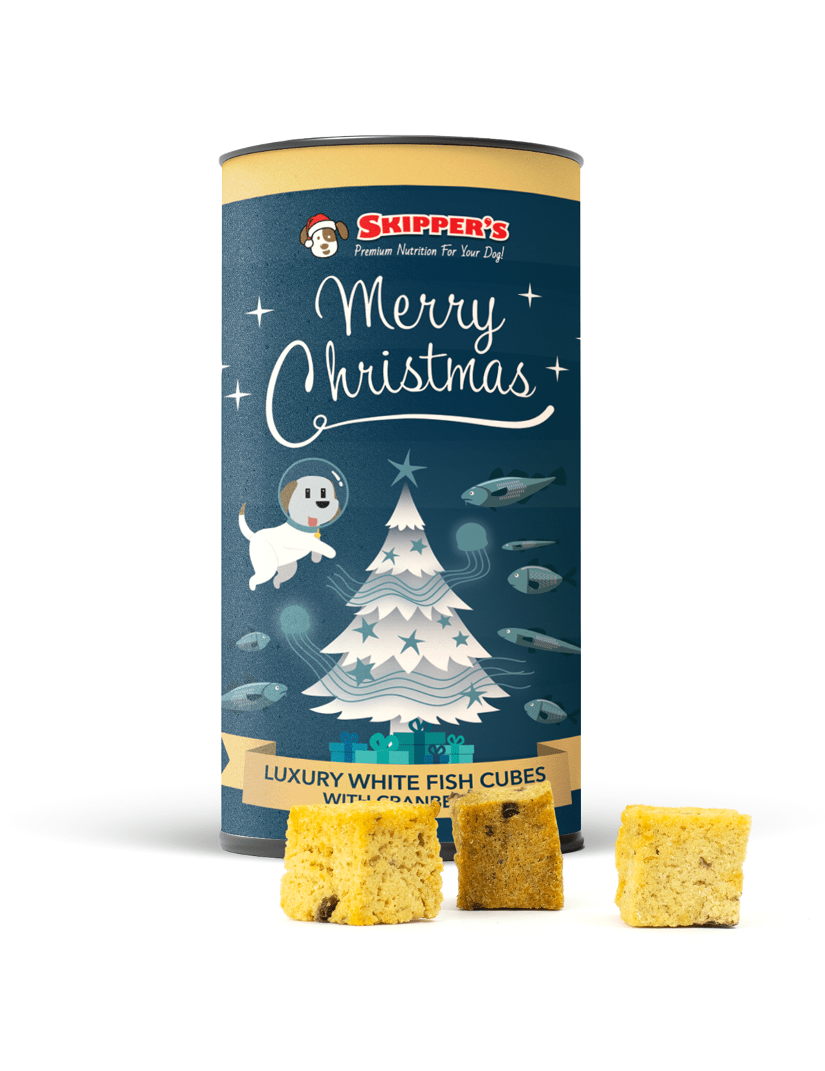 Luxury Whitefish & Cranberry Cubes - Skipper's Pet Products
