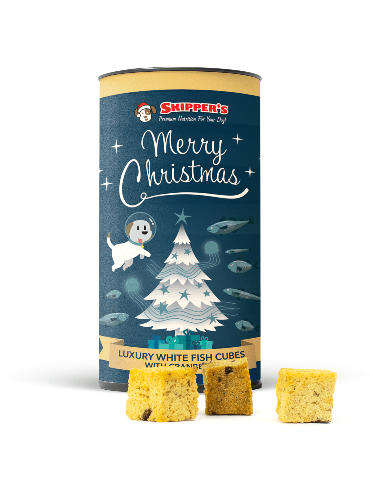 Luxury Whitefish & Cranberry Cubes - Skipper's Pet Products