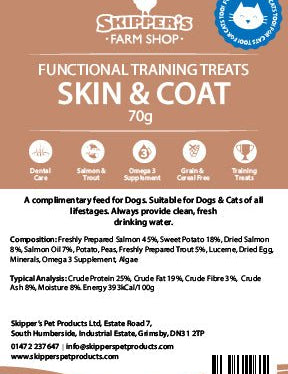 Skin & Coat - Functional Training Treats - Skipper's Pet Products