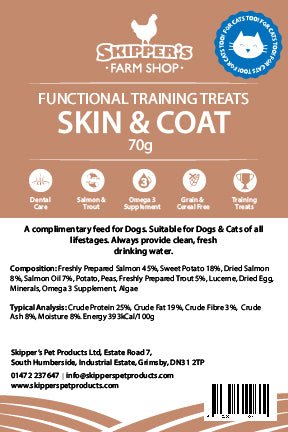Skin & Coat - Functional Training Treats - Skipper's Pet Products