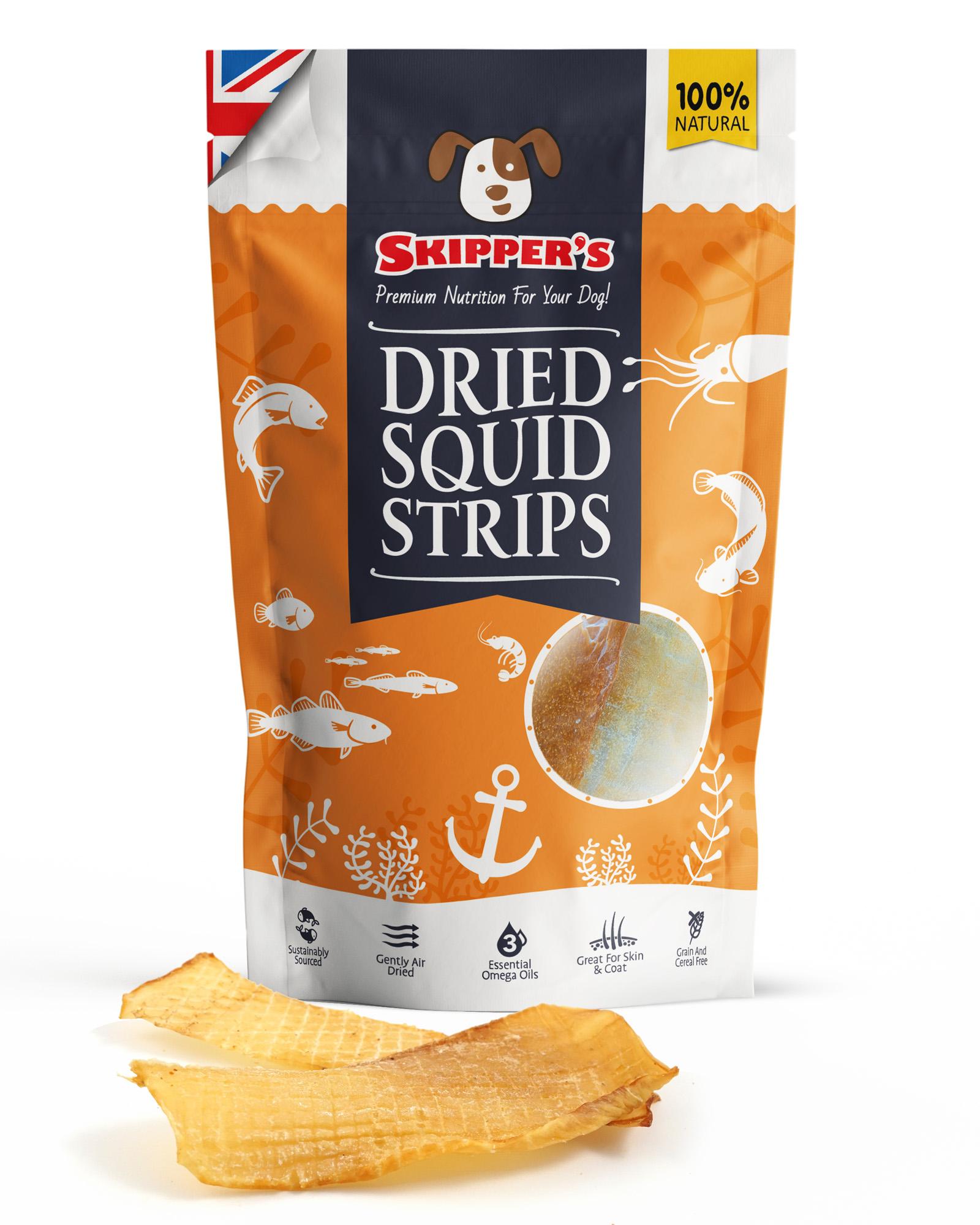 Squid Strips - Skipper's Pet Products