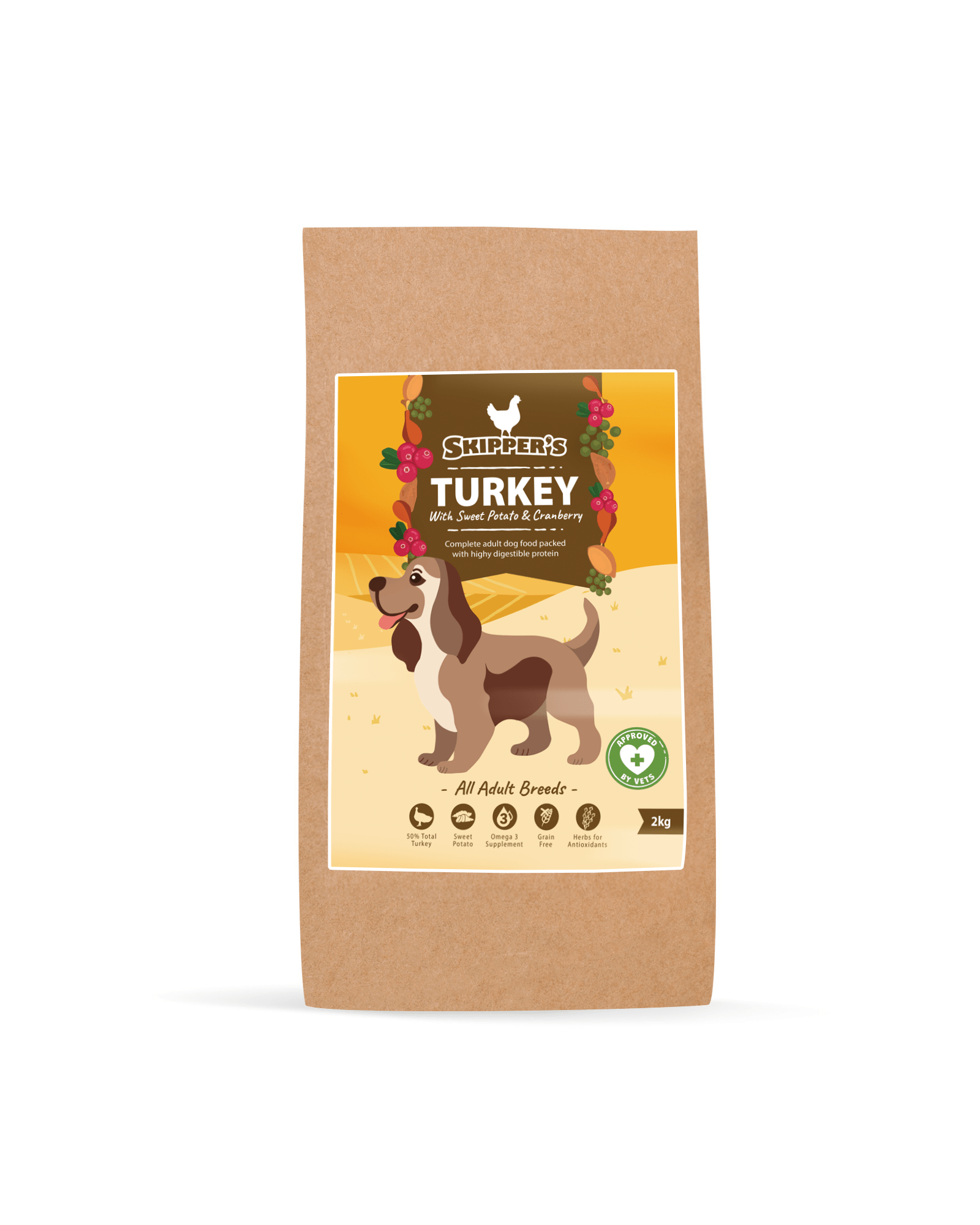 Turkey with Sweet Potato & Cranberry Dog Food - Skipper's Pet Products
