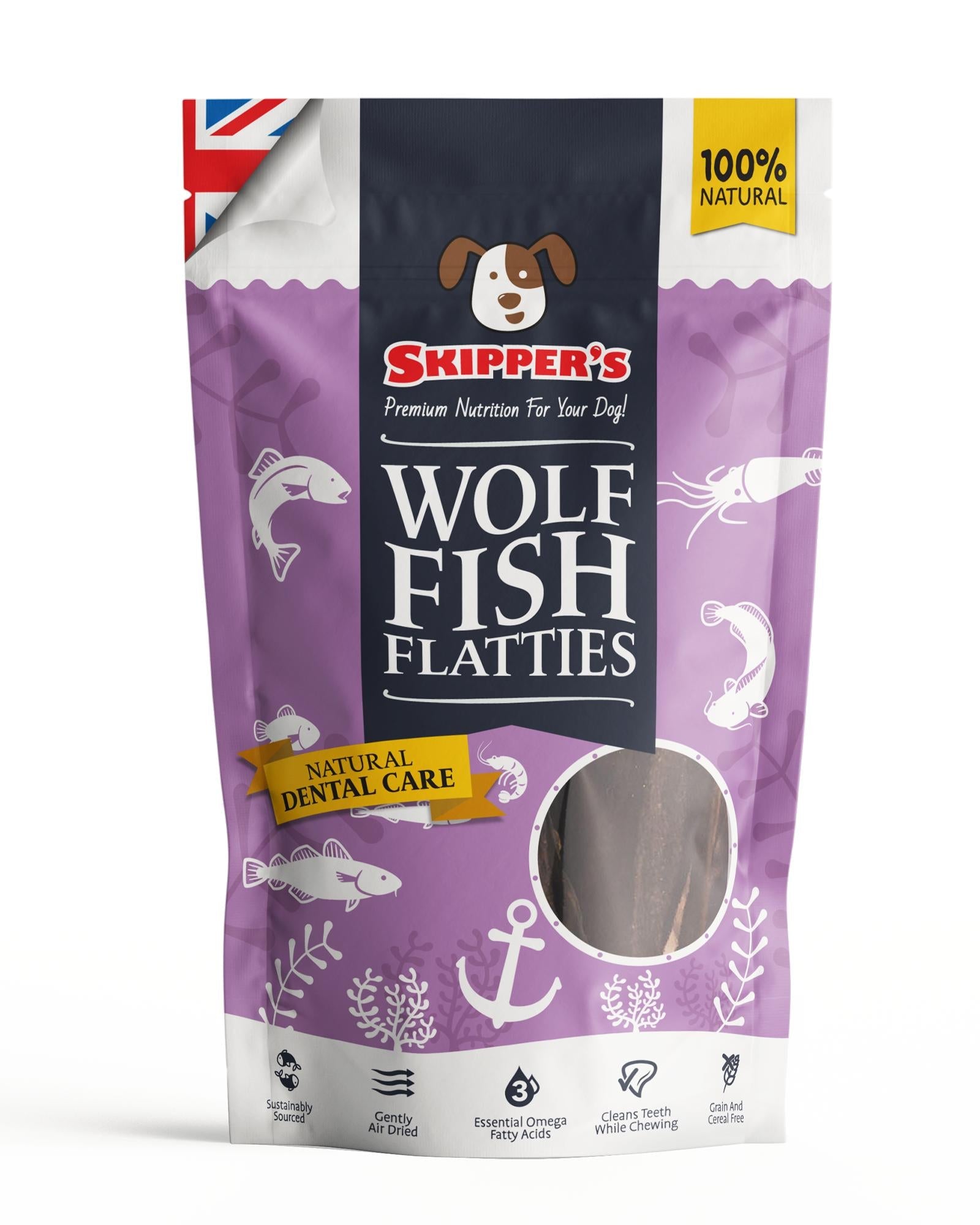 Wolf Fish Flatties - Skipper's Pet Products