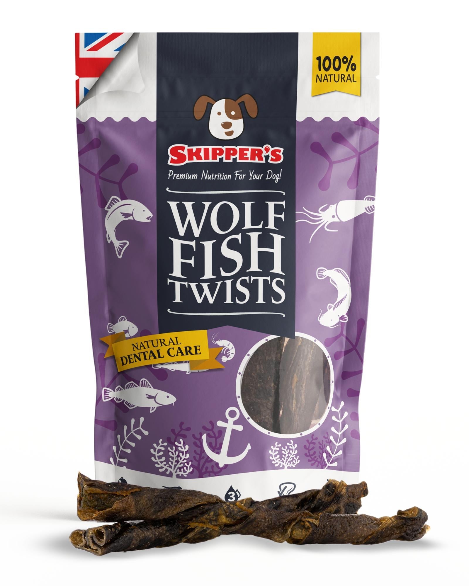 Wolf Fish Twists - Skipper's Pet Products