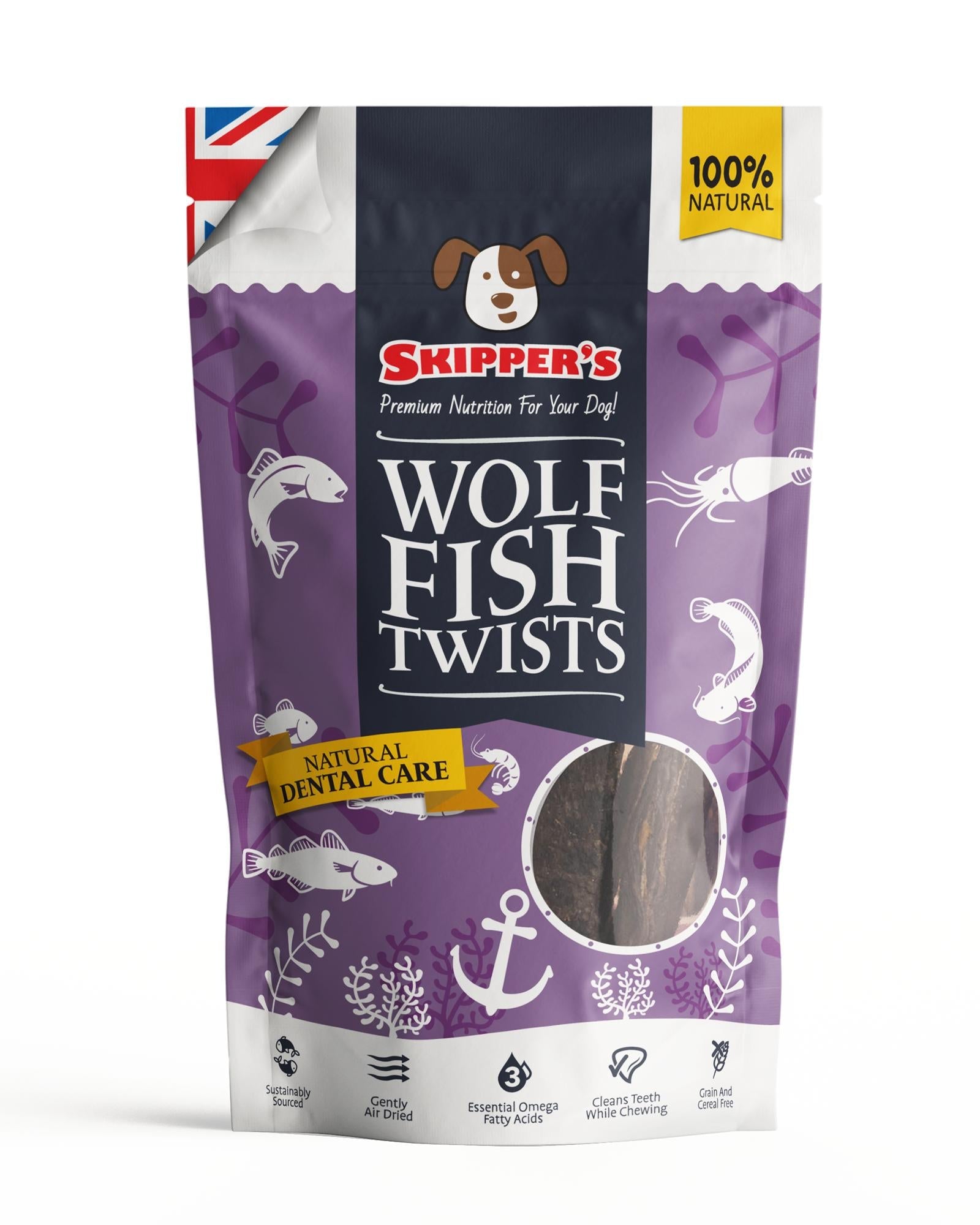 Wolf Fish Twists - Skipper's Pet Products