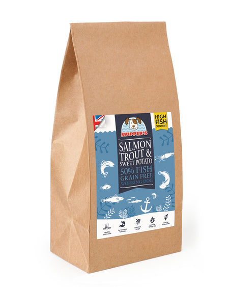 50 Salmon Trout Sweet Potato GRAIN FREE Complete Dog Food Skipper s Pet Products